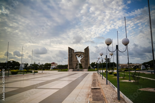 Exterior view to Monument de le independance, Lome, Togo