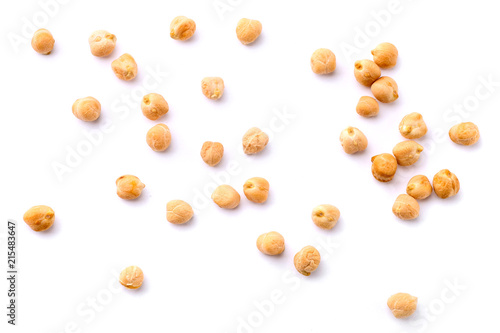 top view of chickpeas