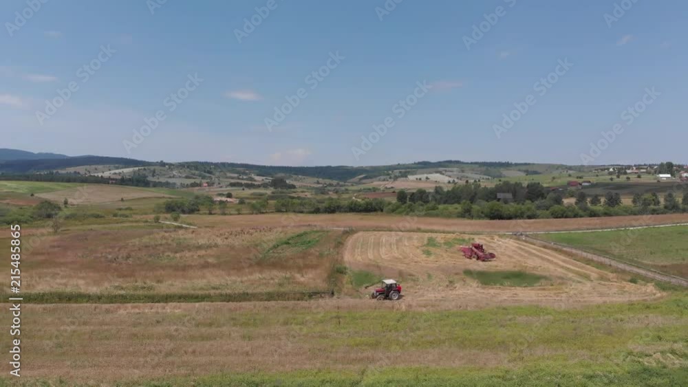 agricultural machinery on field agricultural machinery on field