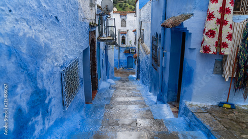 Beautiful blue medina of Chefchaouen city in Morocco, North Africa © CanYalicn
