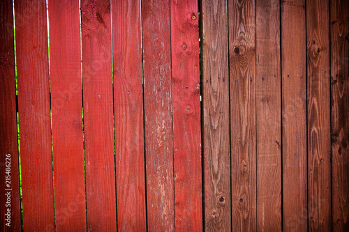 red wooden fence texture