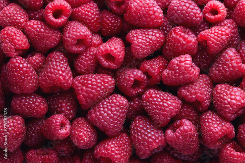 Full Frame Shot Of Raspberries.
