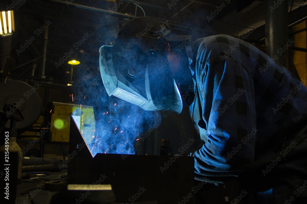welder at work welder at work