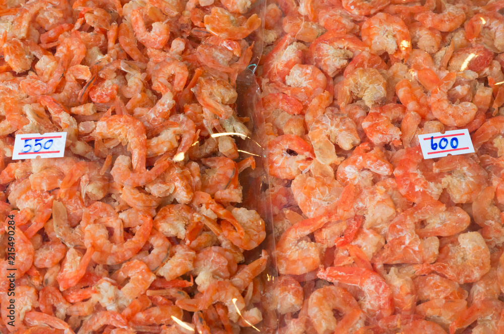 dried salted prawns in transparent plastic bag on sale dried salted prawns in transparent plastic bag on sale