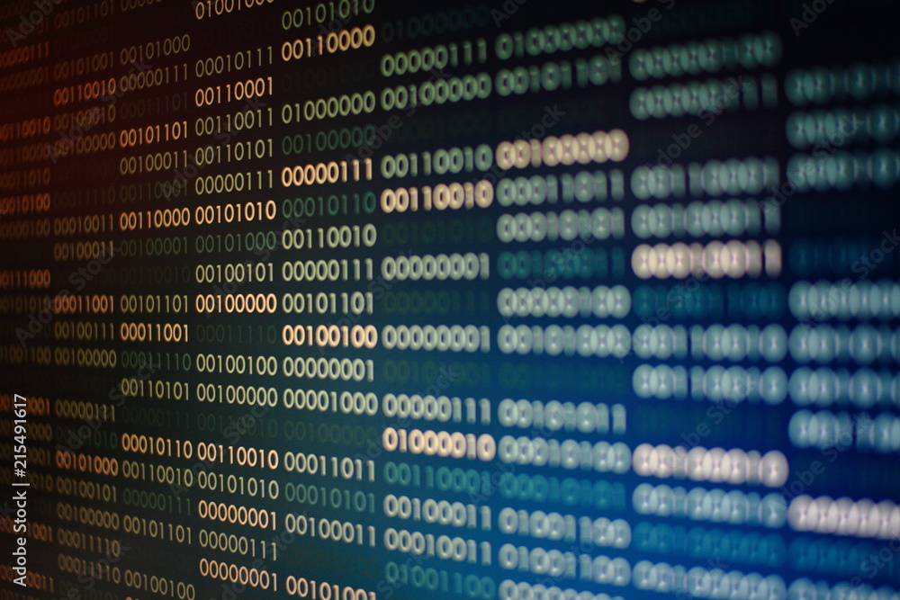 blue binary code. blocks of binary data. Blockchain concept. blue background with computer digital binary code bit number one and zero text. blue binary code. blocks of binary data. Blockchain concept. blue background with computer digital binary code bit number one and zero text.