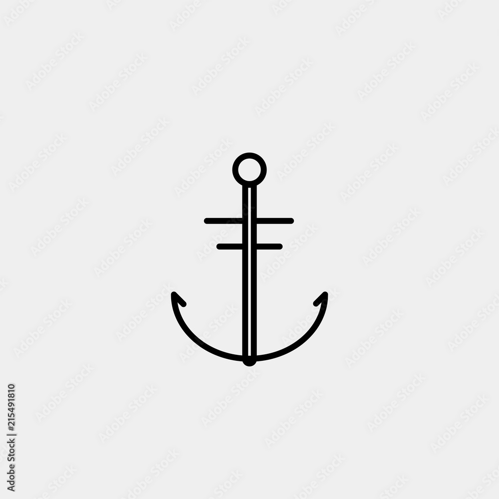 Anchor Icon Vector Anchor Icon Vector