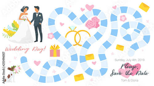 Wedding board game template