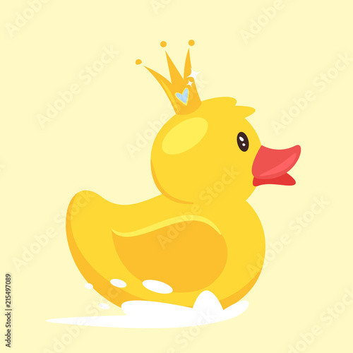 rubber duck with golden crown