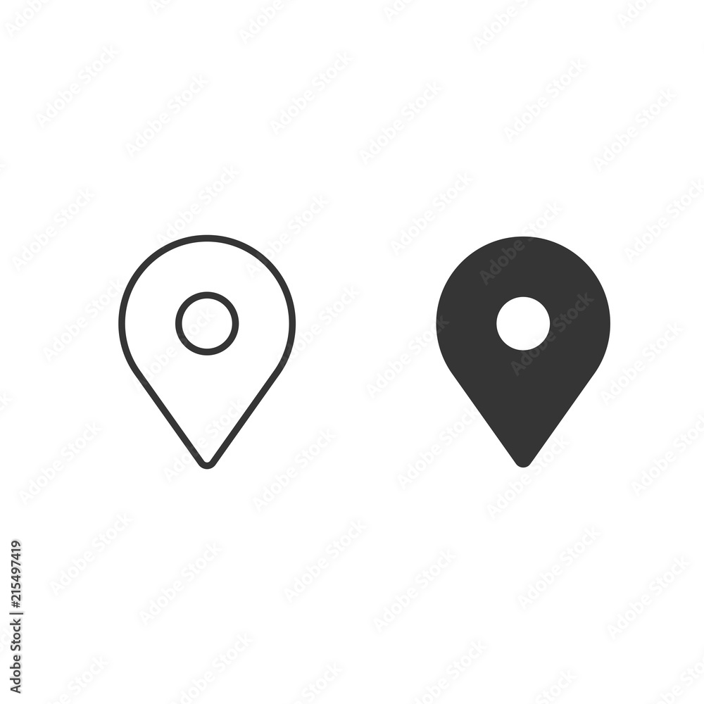 Fototapeta premium Location vector icon