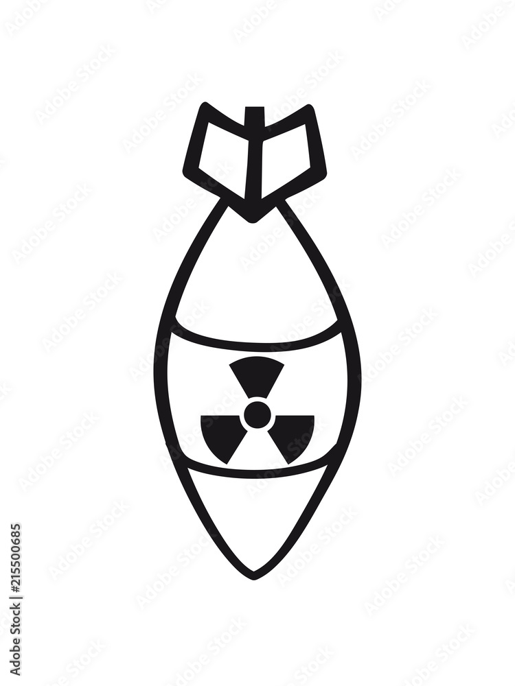 atombombe radioaktiv bombardieren fliegerbombe abwerfen bomber rakete ...