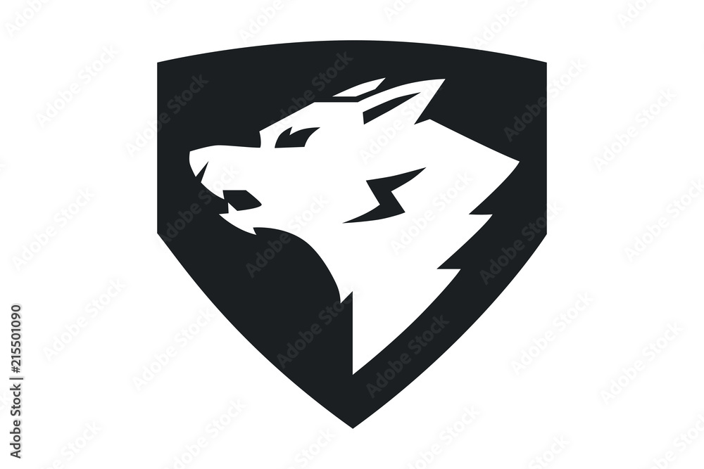 logo Wolf mascot logo Wolf mascot