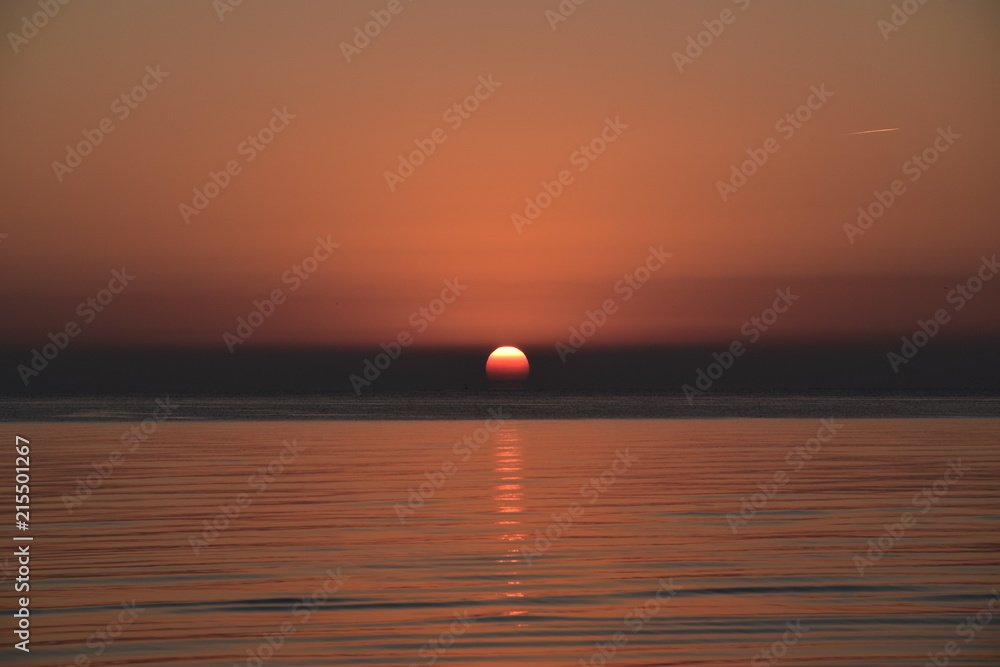 Sonnenaufgang vor Insel Usedom