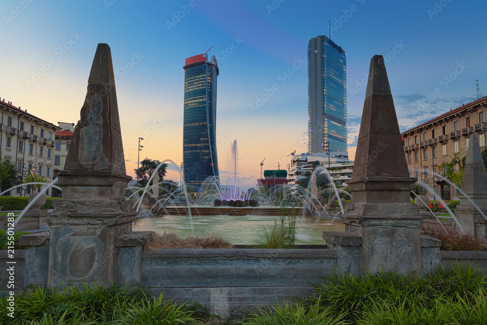 Obraz premium Wieżowce Milan Citylife