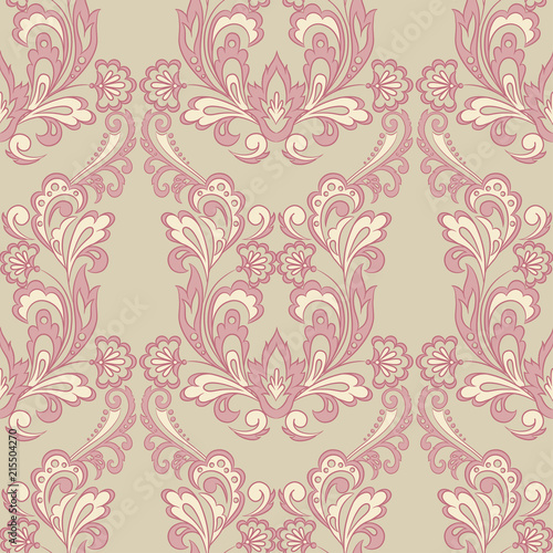 Seamless floral vintage background. Vector background for textile design. Wallpaper  background  baroque pattern