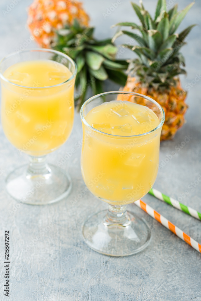 Cold pineapple cocktail Cold pineapple cocktail