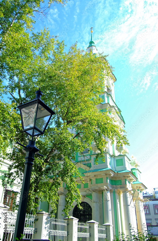 bell tower of the Orthodox Church in Moscow 