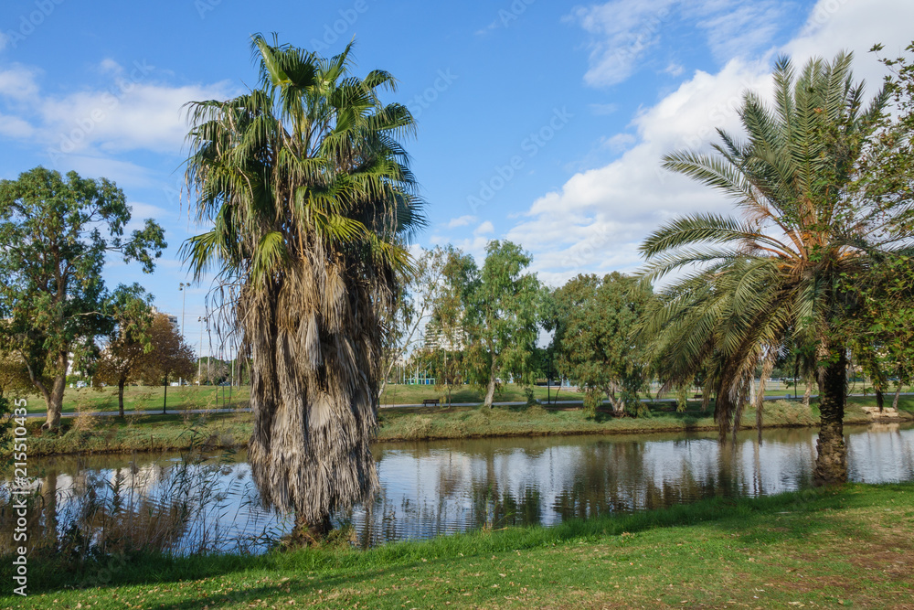 View of Yarkon Park, Tel Aviv, Israel