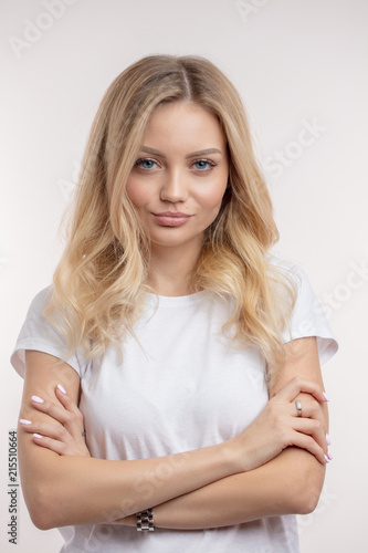 Tableau sur toile sexy woman with bitchy face. successful cleer businesswoman