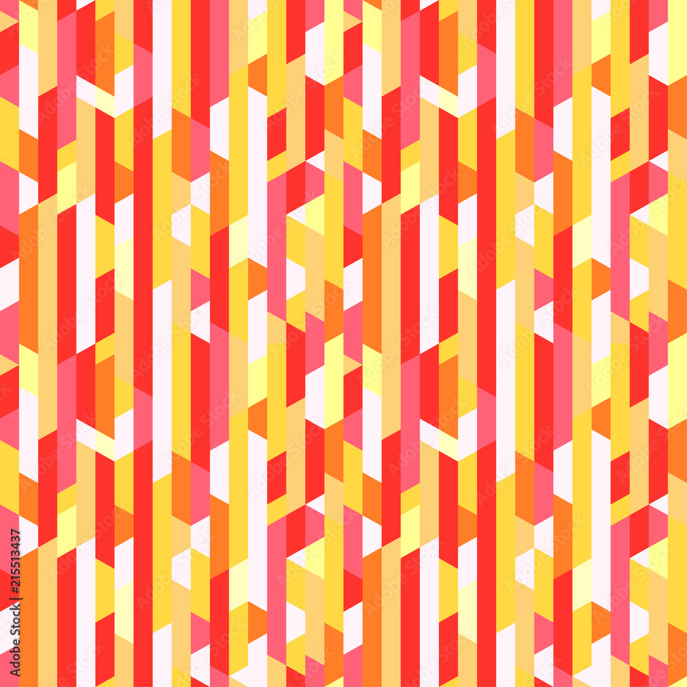 Seamless tile pattern. Abstract geometric wallpaper of the surface. Striped multicolored background. Pretty texture. Print for polygraphy, t-shirts and textiles. Doodle for design. Art creation