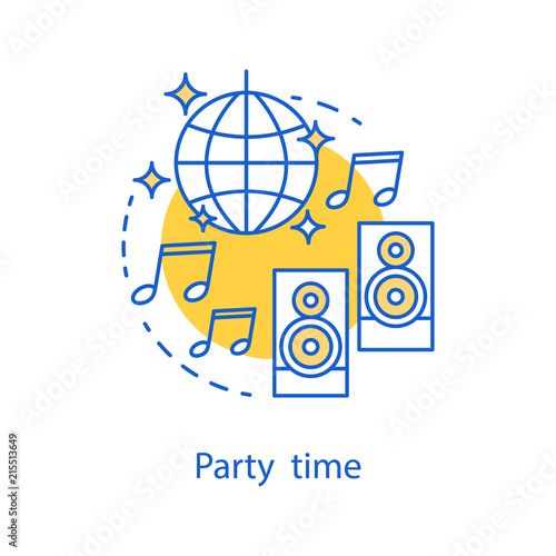 Party time concept icon