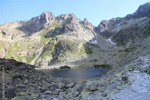 Zabie pleso lake near Rysy peak, High Tatras, Slovakia
