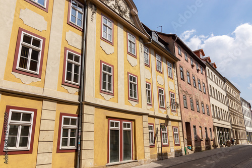 Häuserzeile in der Goldschmiedenstraße in Eisenach, Thüringen