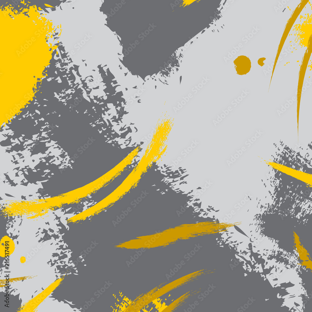 Obraz premium Abstract vector creative yellow violet pattern with brush strokes. Colorful pastel contrast background for printing brochure, poster, card, print, textile,magazines, sport wear. Modern trendy design.