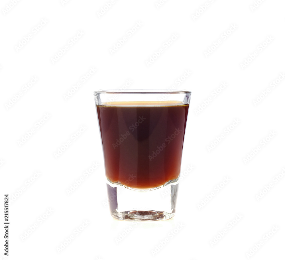 Coffee glass on white background. Coffee glass on white background.