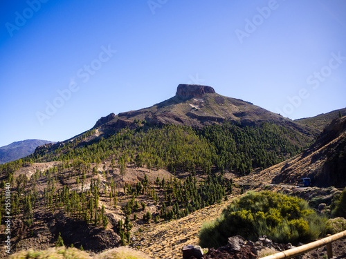 Mount Teide is the third highest volcanic structure and most voluminous in the world after Mauna Loa and Mauna Kea in Hawaii. It is the highest peak on the Canary Islands and in the whole of Spain. photo