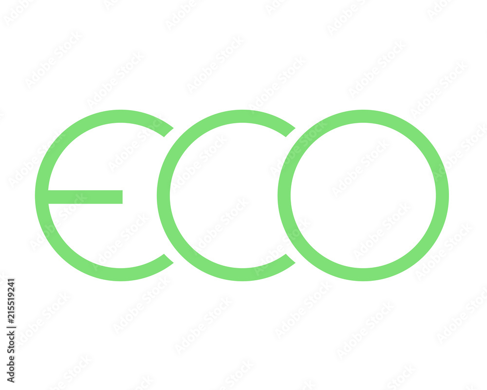 Logo eco green vector Logo eco green vector