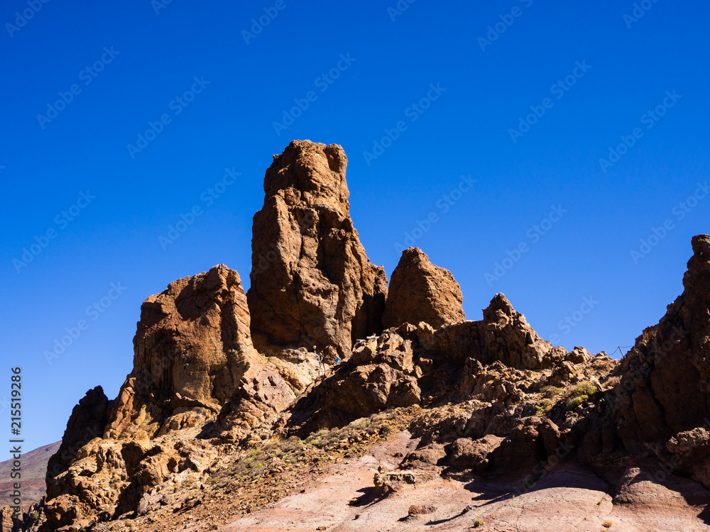 Fototapeta premium Mount Teide is the third highest volcanic structure and most voluminous in the world after Mauna Loa and Mauna Kea in Hawaii. It is the highest peak on the Canary Islands and in the whole of Spain.