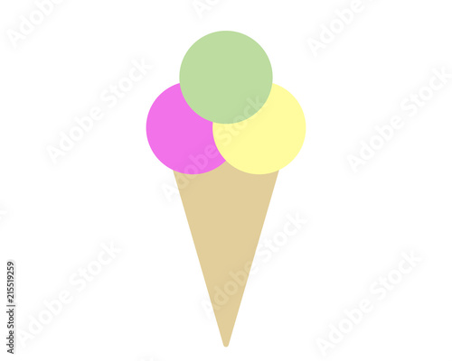 Ice cream icon vector logo - gelato 