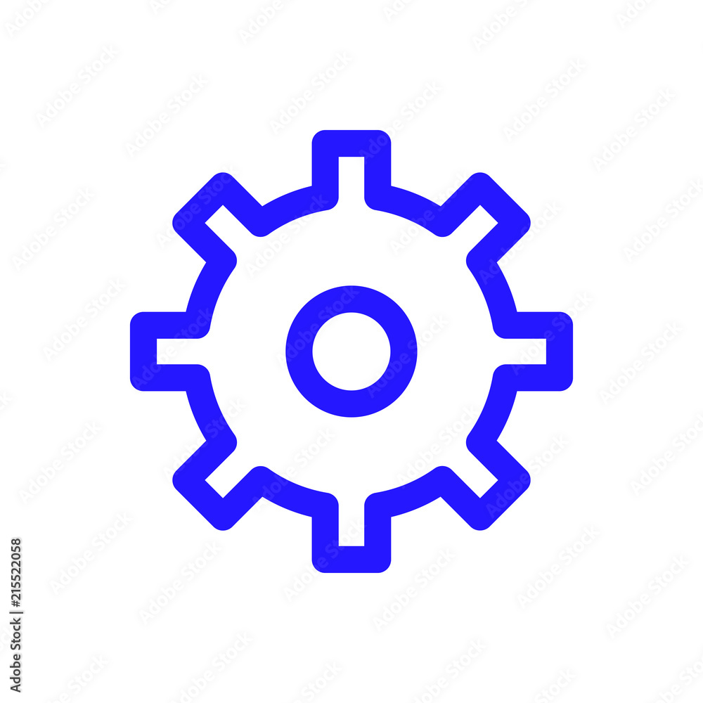 Settings vector icon isolated on background. Trendy sweet symbol. Logo illustration