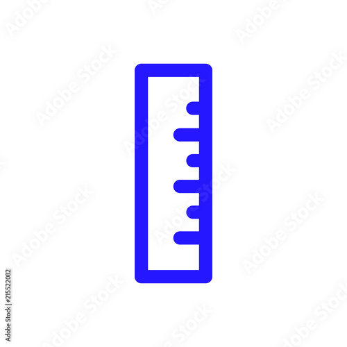 Ruler vector icon isolated on background. Trendy sweet symbol. Logo illustration