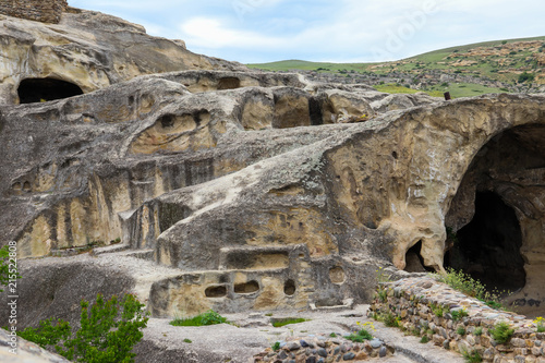 Old cave city Uplistsikhe in Caucasus mountains  Georgia