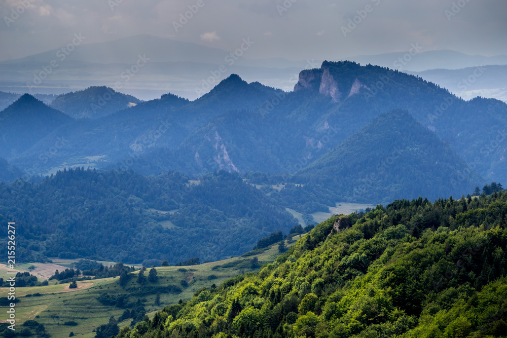 Trzy korony,  Pieniny polska widok ze słowacji 