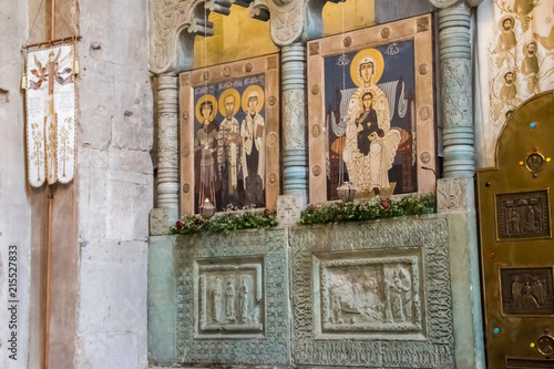 Interior of the Svetitskhoveli Cathedral in Mtskheta, Georgia © olyasolodenko
