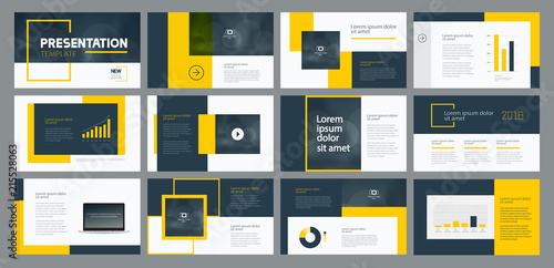 business presentation template design and page layout design for brochure ,annual report and company profile , with info graphic elements 
 photo