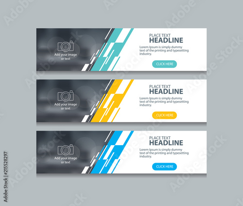 abstract web banner design template backgrounds