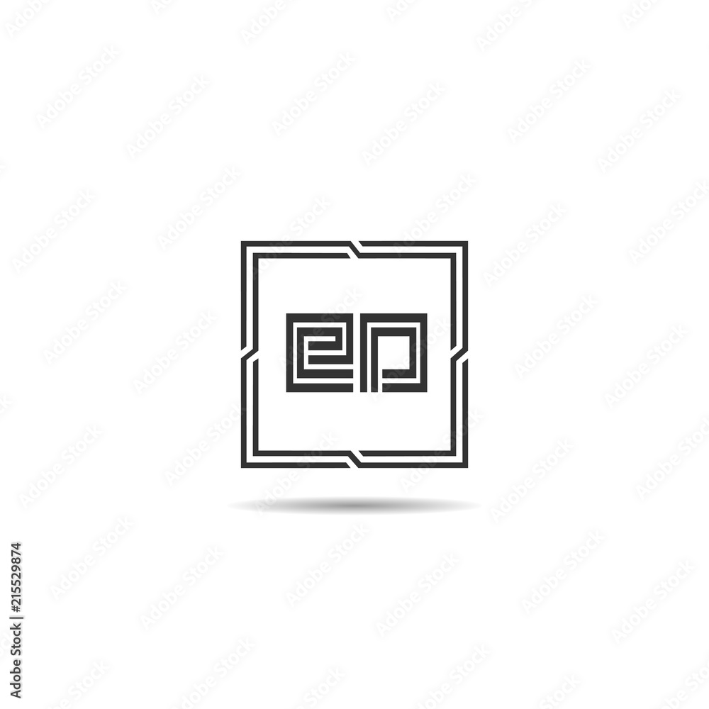 Initial Letter ED Logo Template Design Initial Letter ED Logo Template Design