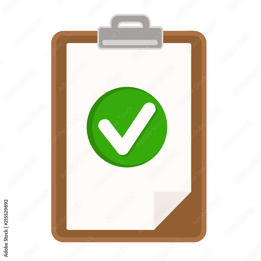 clipboard, document, resume with checklist icon, flat illustration for your design, stock vector clipboard, document, resume with checklist icon, flat illustration for your design, stock vector