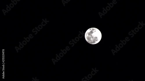 full moon before the full lunar eclipse from Johannesburg, South Africa. photo