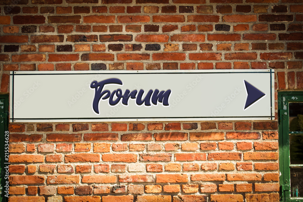 Obraz premium Schild 318 - Forum