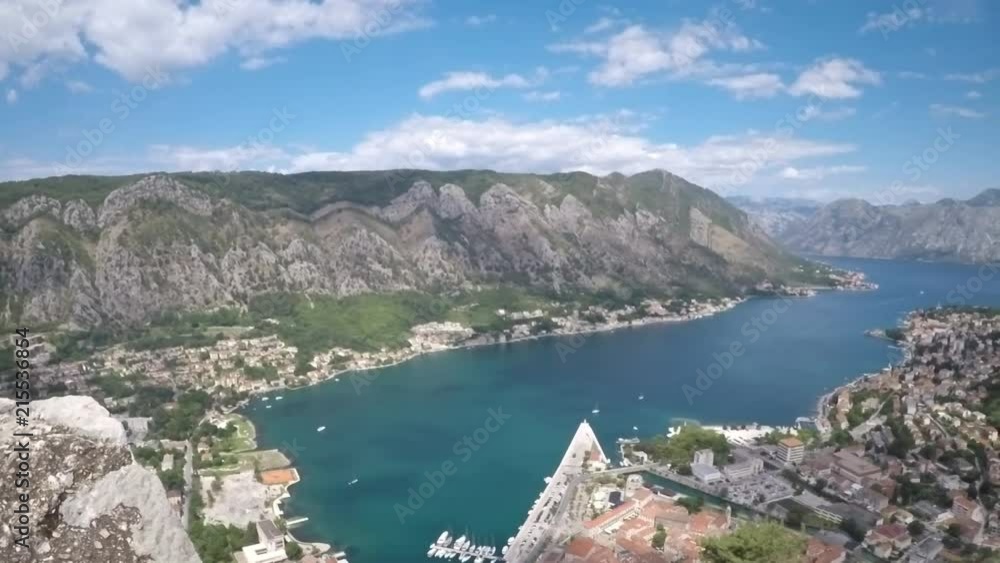 Kotor bay Montenegro beautiful panorama Kotor bay Montenegro beautiful panorama