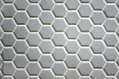 Abstract background, ceramic hexagon. Geometric hexagons.