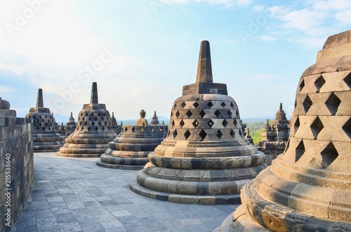 Borobudur Temple, a UNESCO-Listed Heritage Site in Yogyakarta, Indonesia