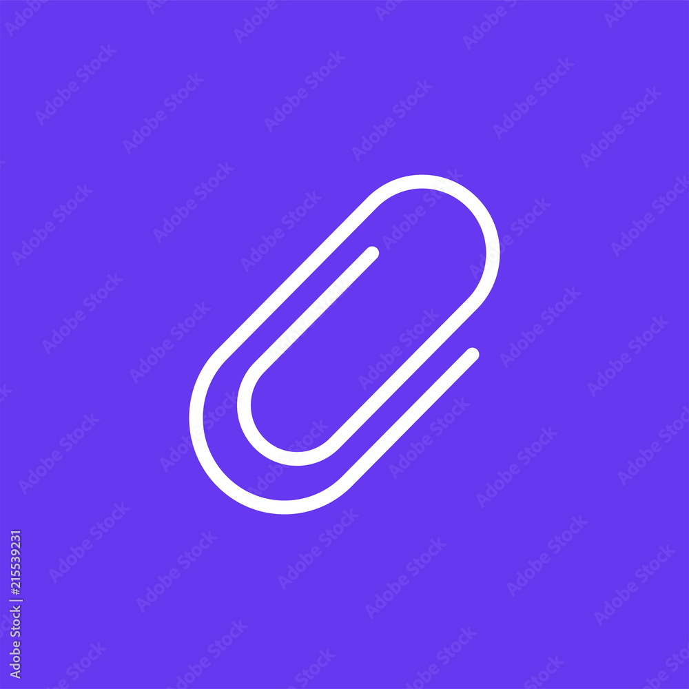 Clip vector icon isolated on background. Trendy sweet symbol. Logo illustration Clip vector icon isolated on background. Trendy sweet symbol. Logo illustration
