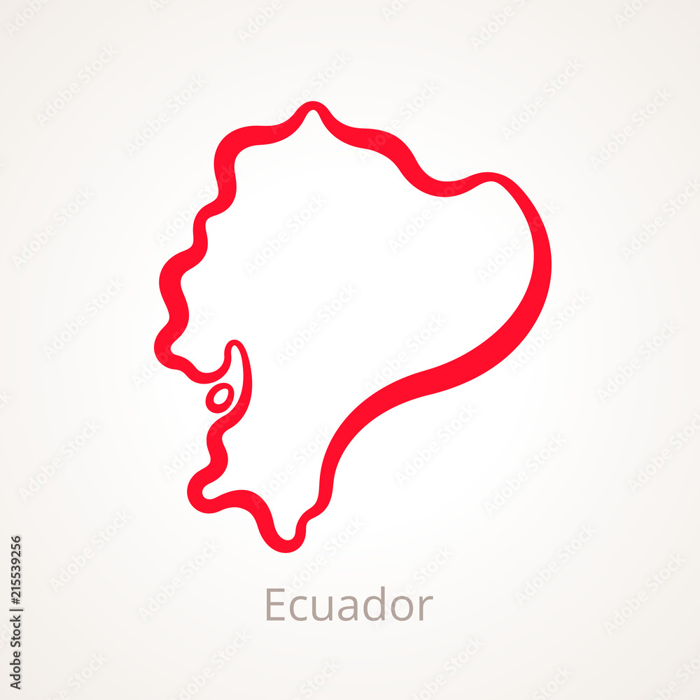 Ecuador - Outline Map Ecuador - Outline Map
