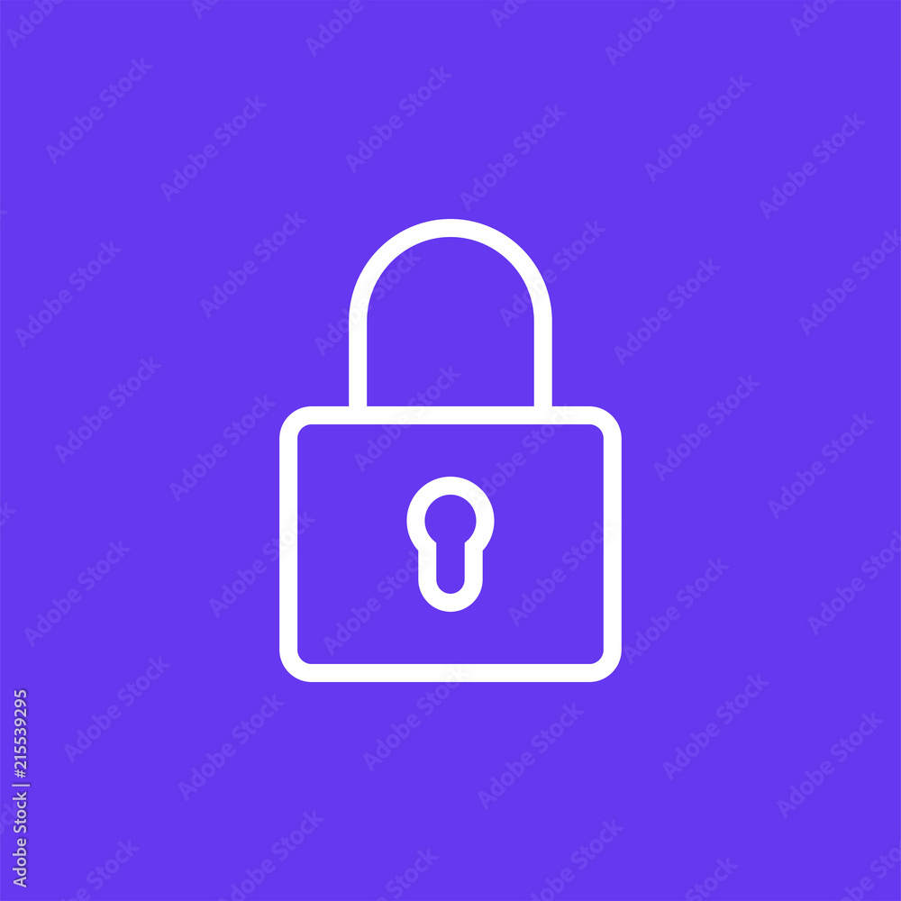 Lock vector icon isolated on background. Trendy sweet symbol. Logo illustration Lock vector icon isolated on background. Trendy sweet symbol. Logo illustration