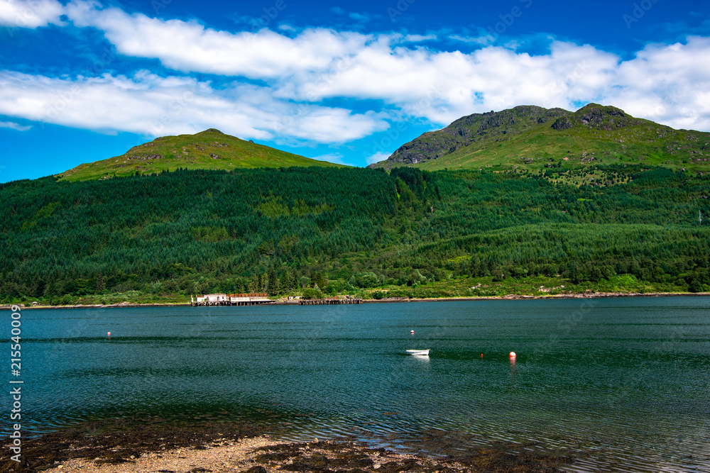 Beautiful view of Loch Long and Arrochar alps. Argyll and Bute, Scotland, UK.